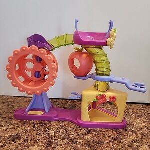 Littlest Pet Shop Hamster Hideout Tube Wheel Playset Playhouse LPS 2010 EUC